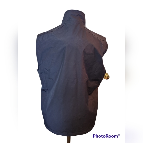 IZOD MENS size Large navy blue vest, lined with fleece. - Picture 2 of 8